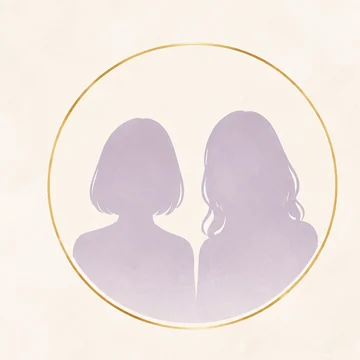 宮里藍さんと横峯さくらさんのご縁を表す丸枠