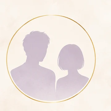 桑田佳祐さんと原由子さんのご縁を表す丸枠