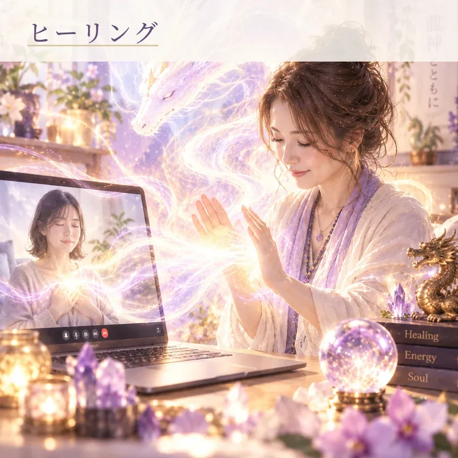 ヒーリング。あなたの魂と龍神に繋がり、潜在意識のパターンに働きかけます