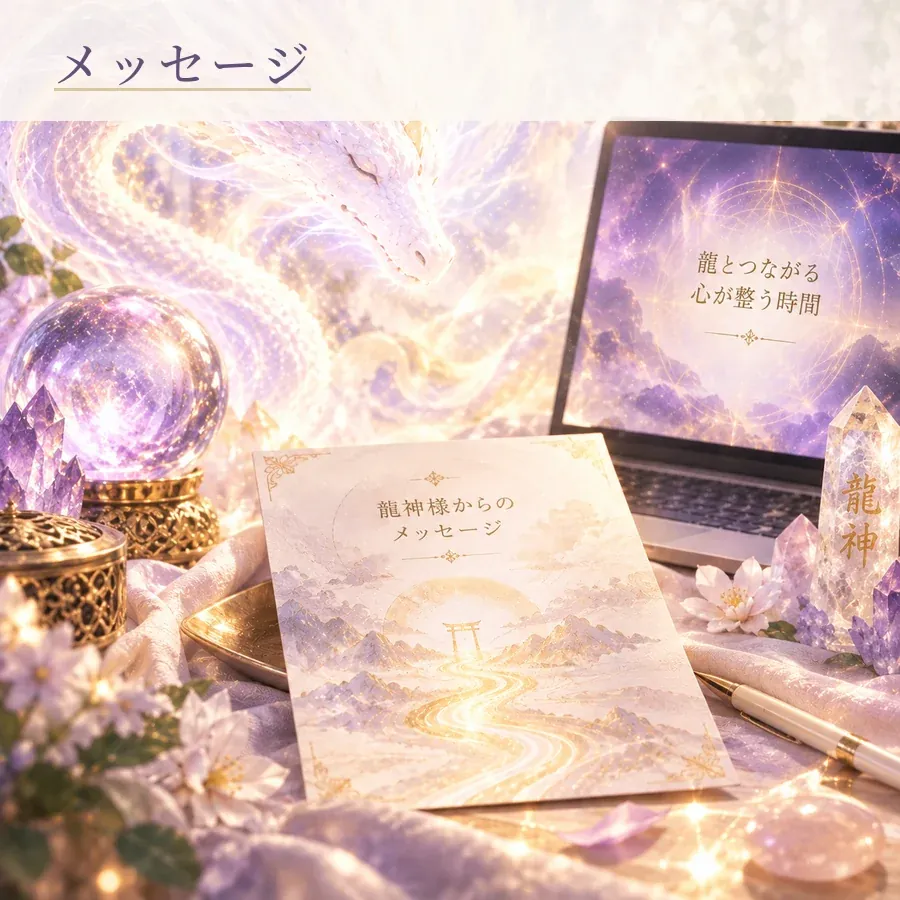 メッセージ。受け取ったメッセージをお伝えし、要約をお渡しします