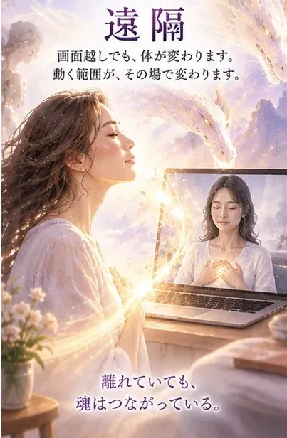 遠隔。画面越しでも、体が変わります。動く範囲が、その場で変わります。